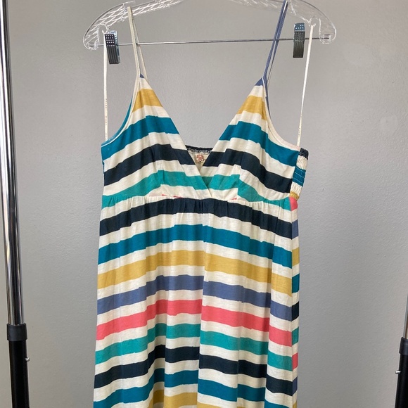 Multi Colored Striped Midi Dress - Picture 1 of 3